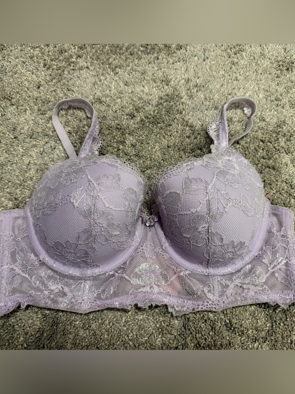Victoria's Secret Lavender Lace Underwire Balconette Bra